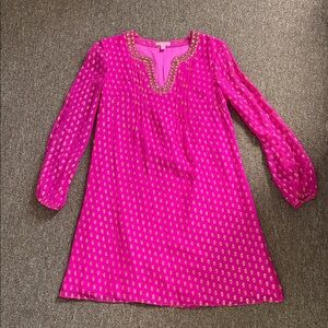 Pink and Gold Lilly Pulitzer Dress Sz women’s 0